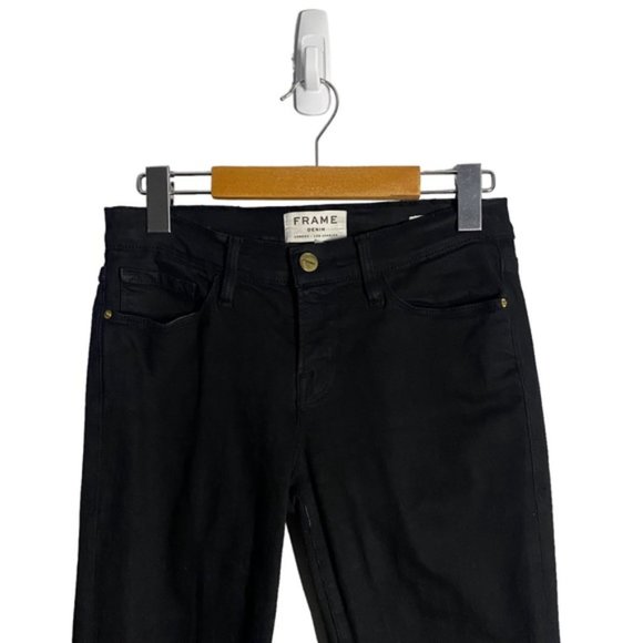 Frame Denim Women Le Skinny de Jeanne in Film Noir - Picture 2 of 10